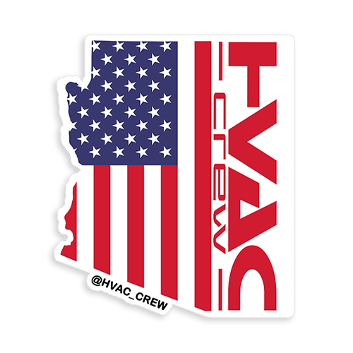 AZ state hvac crew sticker