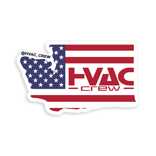 Washington State Hvac Crew Sticker