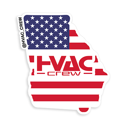 Georgia State HVAC Crew Sticker