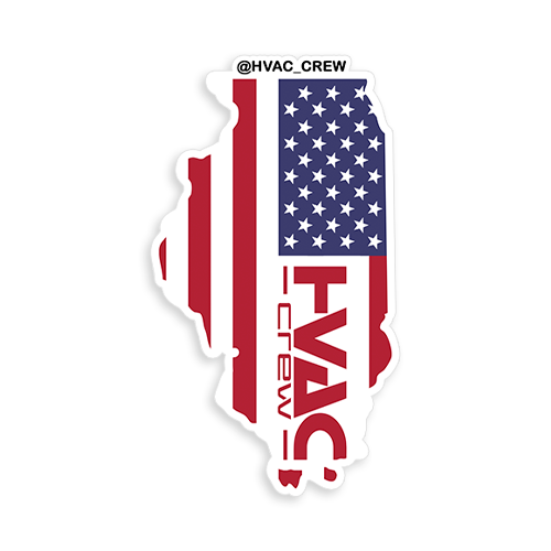 Illinois State Hvac Crew Sticker