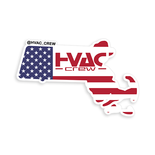 Massachusetts State Hvac Crew Sticker