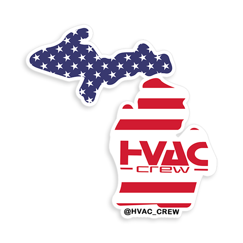 Michigan State HVAC Crew Sticker