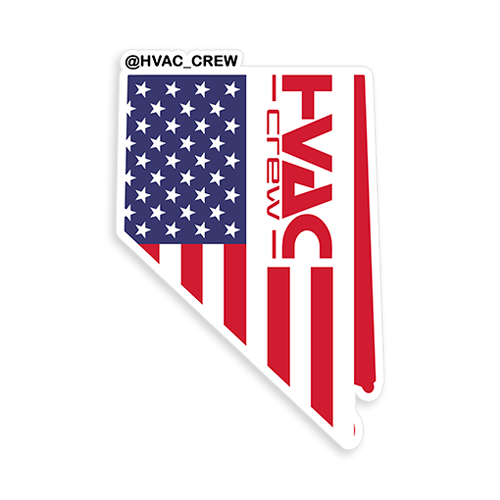 Nevada State HVAC Crew Sticker