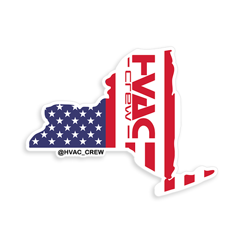 New York State Hvac Crew Sticker