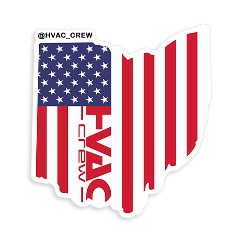 Ohio State HVAC Crew Sticker