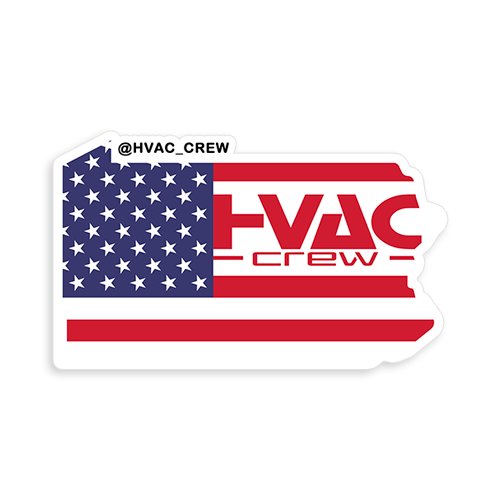 Pennsylvania State HVAC Crew Sticker