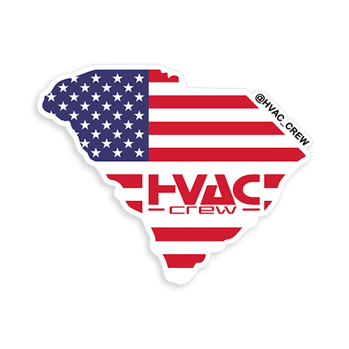 South Carolina State Hvac Crew Sticker