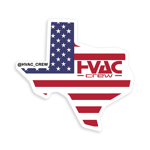 Texas State HVAC Crew Sticker