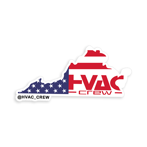 Virginia State HVAC Crew Sticker