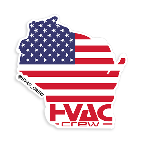 Wisconsin State Hvac Crew Sticker