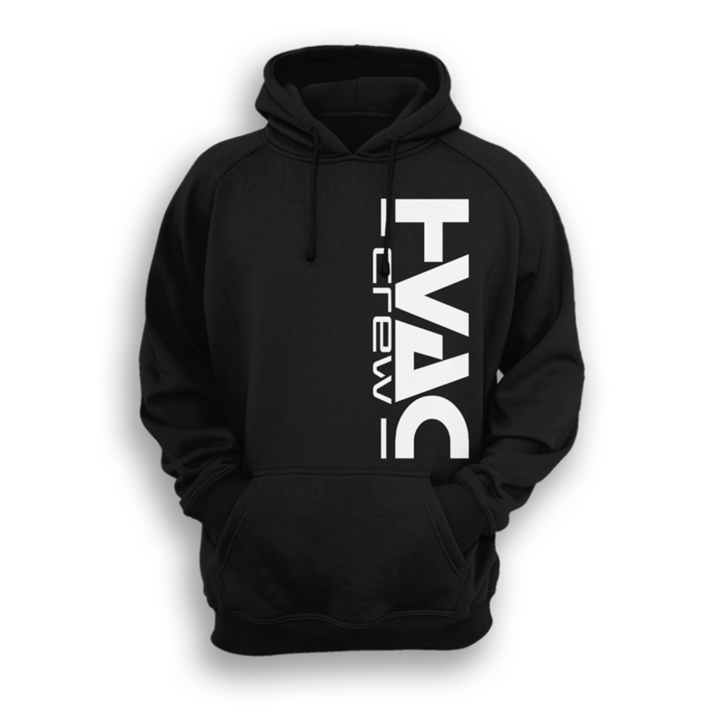 HVAC CREW Black Heavyweight Hoodie