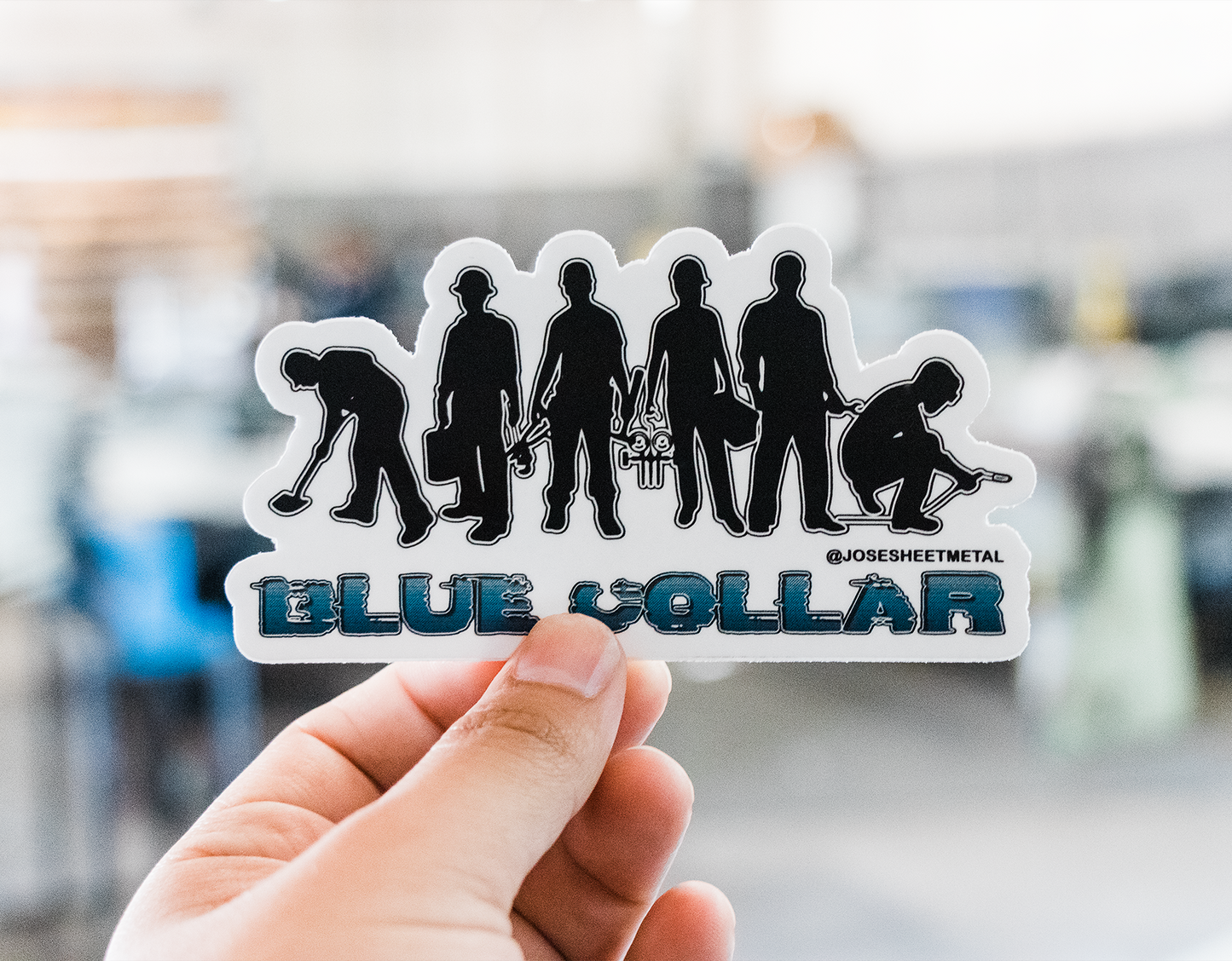 Blue Collar Sticker