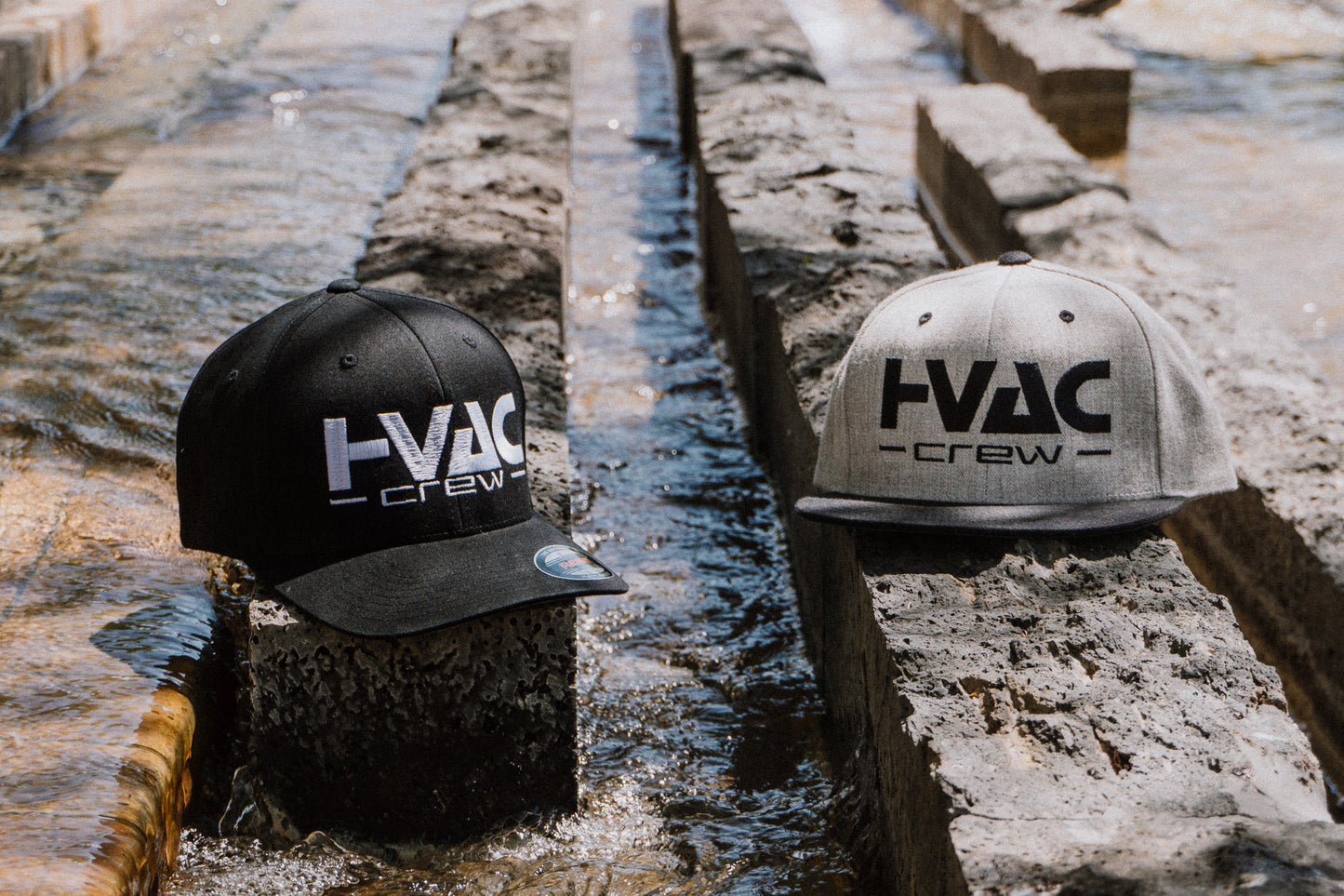 HVAC CREW Light-Gray Snapback