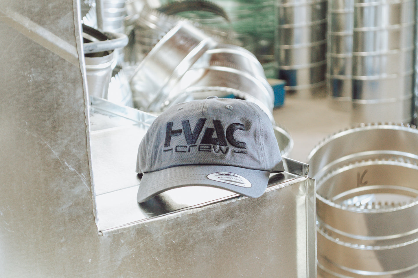 Hvac Crew Gray Dad Cap