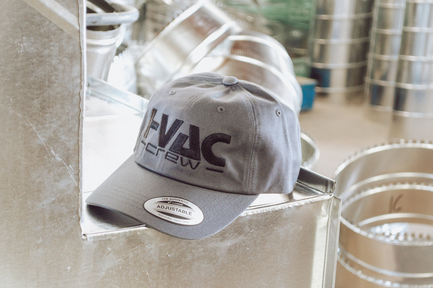 Hvac Crew Gray Dad Cap