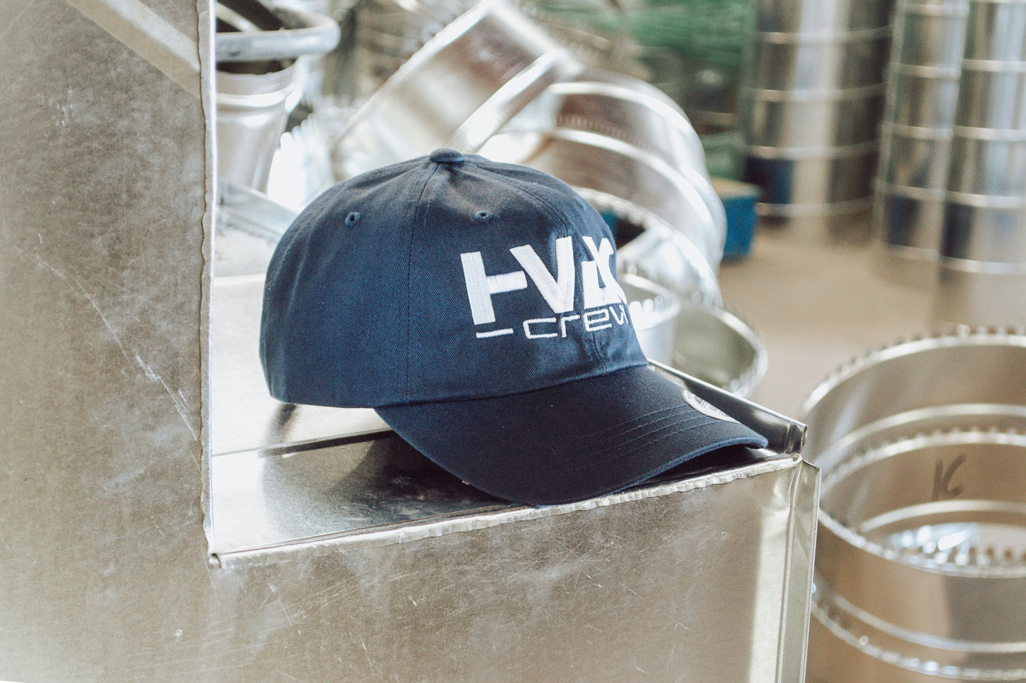 Hvac Crew Navy Dad Cap