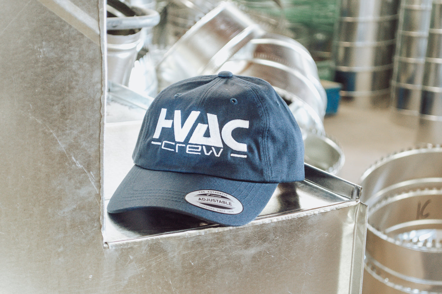 Hvac Crew Navy Dad Cap