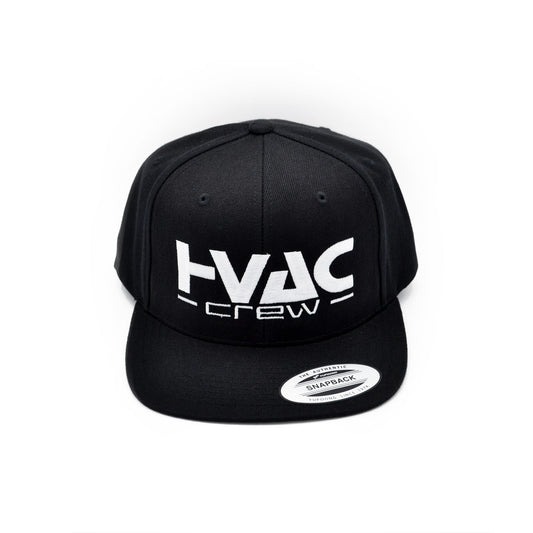 HVAC CREW Black Snapback