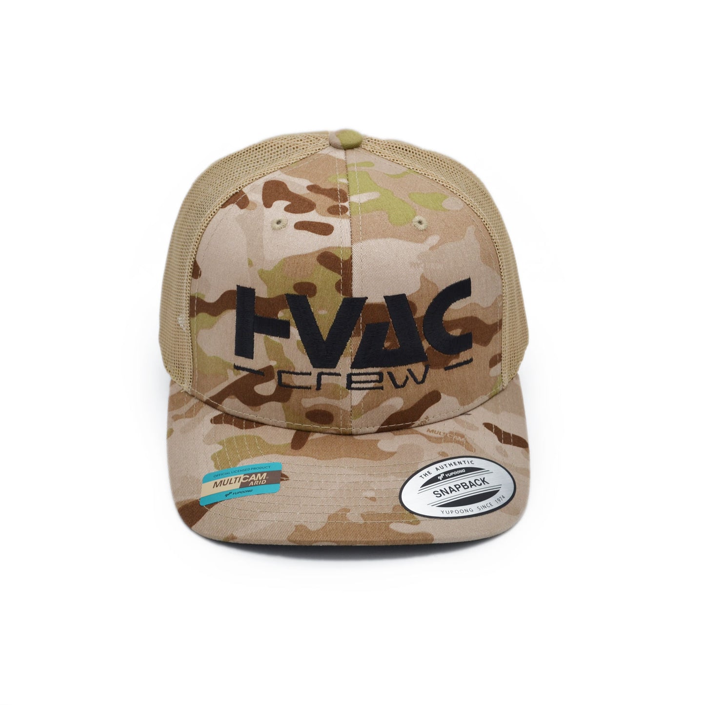 HVAC Crew Sahara Brown Camo SnapBack