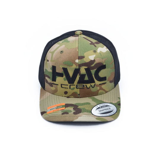 HVAC Crew Green Camo SnapBack