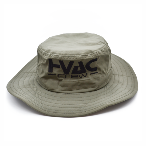 HVAC Crew Olive Boonie Hat with Cape