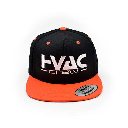 HVAC CREW Neon Orange Snapback