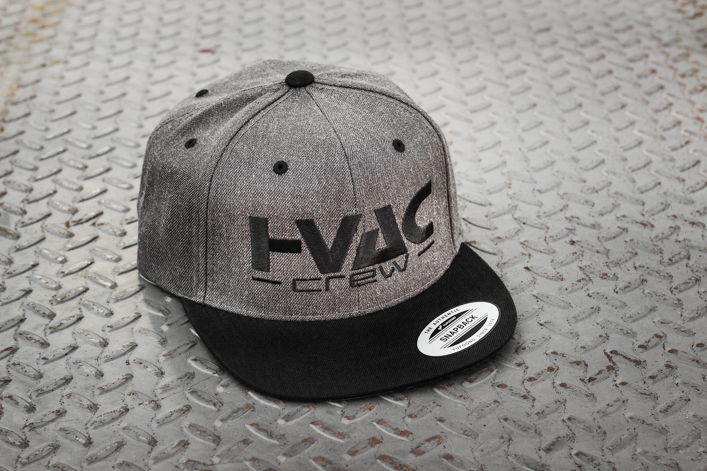 HVAC CREW Gray Snapback