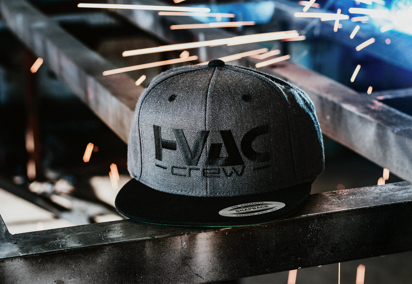 HVAC CREW Gray Snapback