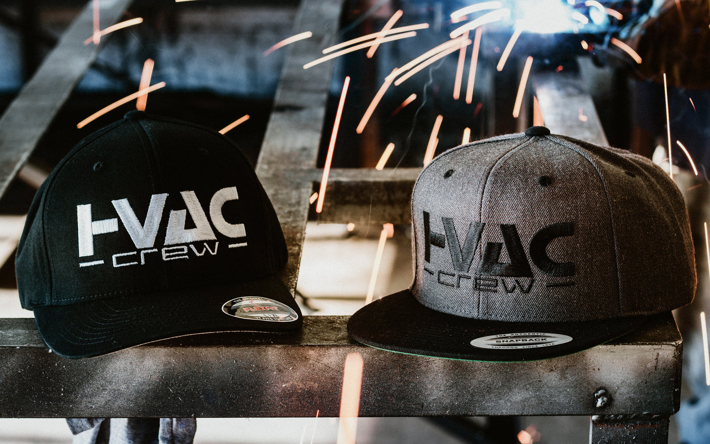 HVAC CREW Gray Snapback