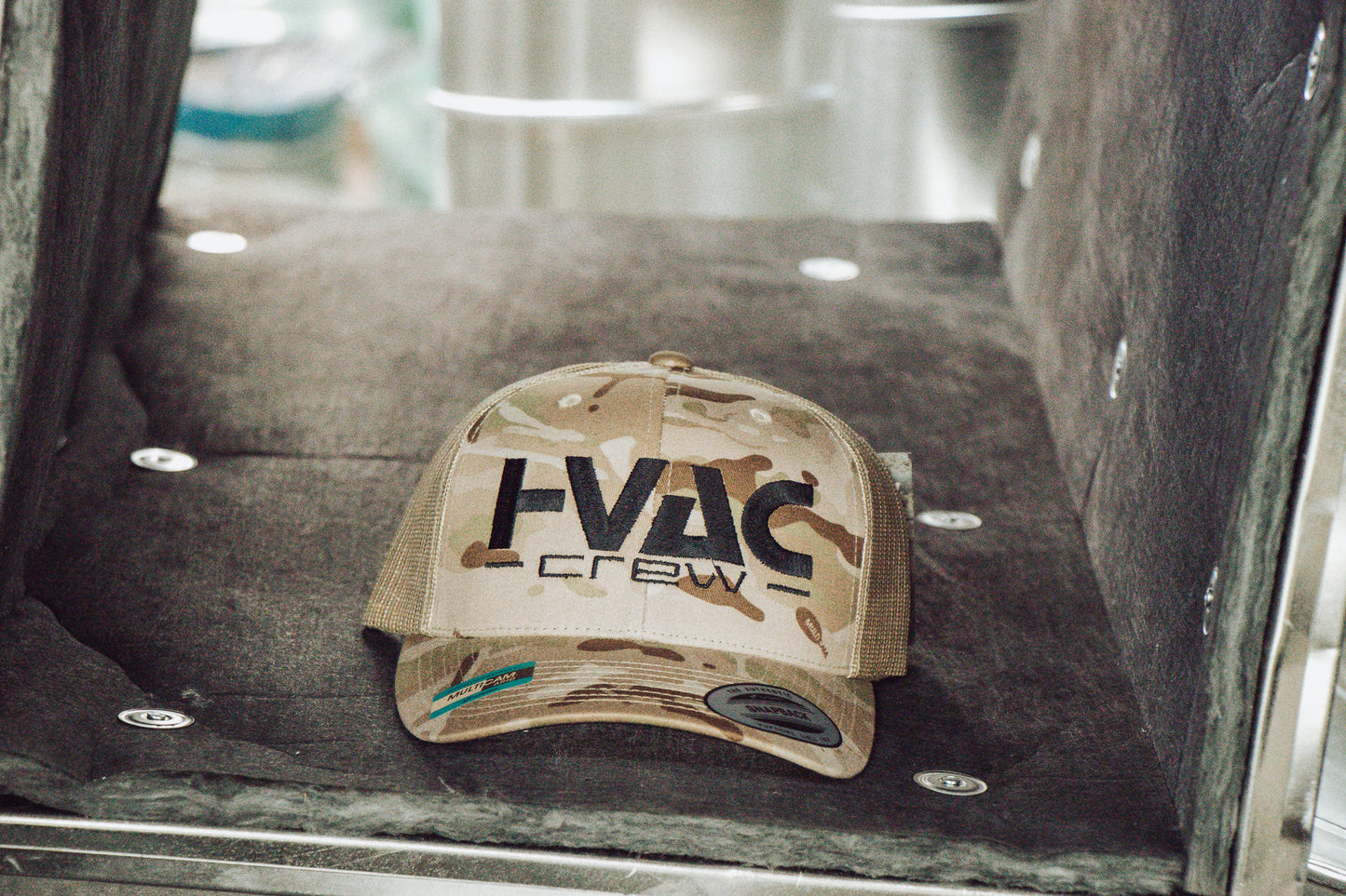 HVAC Crew Sahara Brown Camo SnapBack