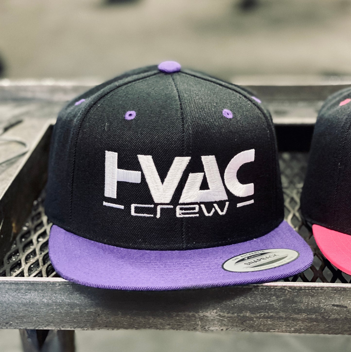 HVAC CREW Purple Snapback