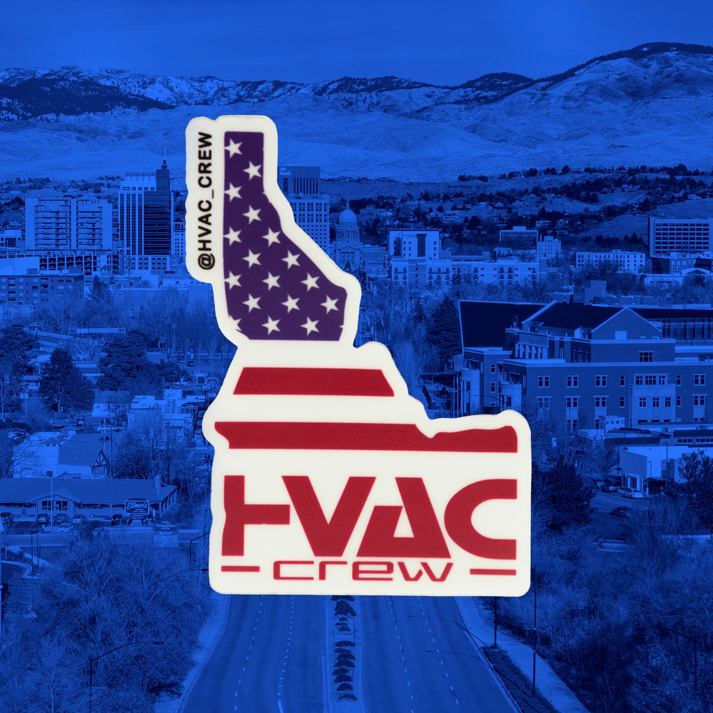 Idaho State Hvac Crew Sticker