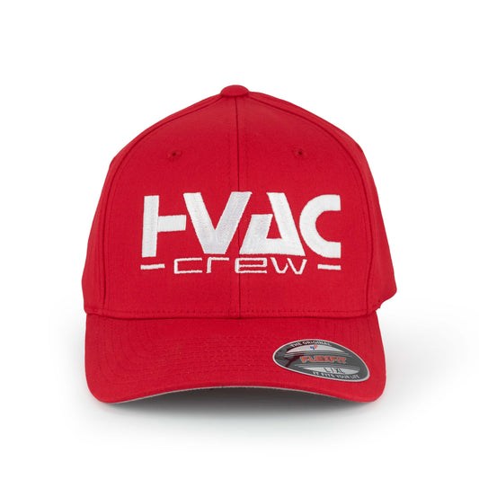 HVAC CREW RED FLEXFIT